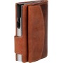 CLICKSAFE Porte-monnaie avec porte-cartes, buffle, marron