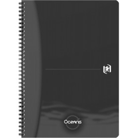 Oxford Office Cahier spirale \"Oceanis\", A4, PP, noir