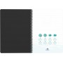Oxford Office Cahier spirale \"Oceanis\", A4, PP, noir