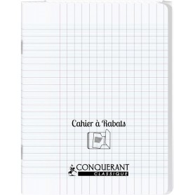 CONQUERANT CLASSIQUE Cahier rabat 170 x 220 mm, incolore