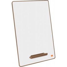 nobo Set d\'ardoises blanches, cadre en bois, A4, blanc