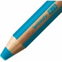 STABILO Crayon multi-talents woody 3 en 1, rond, vert jade