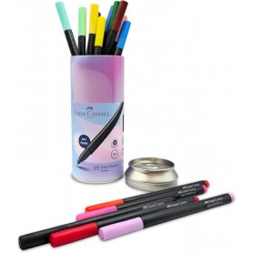 FABER-CASTELL Feutre fin GRIP FINEPEN, bote de 15
