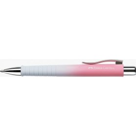 FABER-CASTELL Stylo bille POLY BALL, blanc / rose