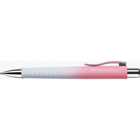 FABER-CASTELL Stylo bille POLY BALL, blanc / rose