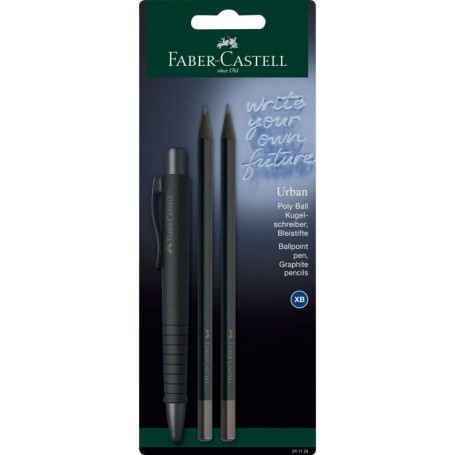 FABER-CASTELL Set d\'criture POLY BALL URBAN, noir