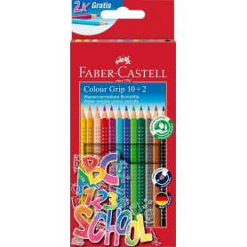 FABER-CASTELL Crayon de couleur Colour GRIP, tui promo