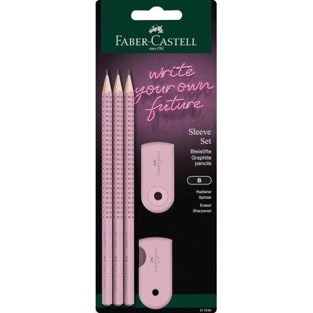 FABER-CASTELL Kit d\'criture SLEEVE, rose
