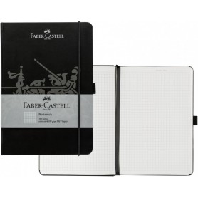 FABER-CASTELL Carnet, A5, quadrill, noir