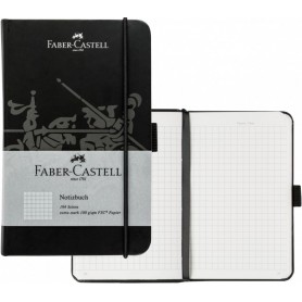 FABER-CASTELL Carnet, A6, quadrill, noir