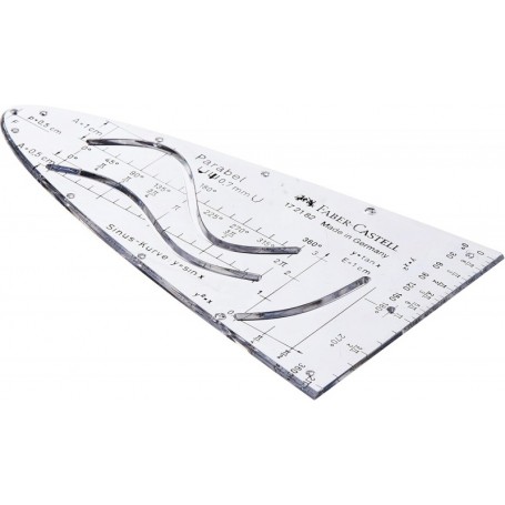 FABER-CASTELL Parabole, transparent, plastique