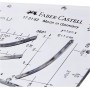 FABER-CASTELL Parabole, transparent, plastique