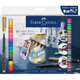 FABER-CASTELL Creative Marker, tui de 30