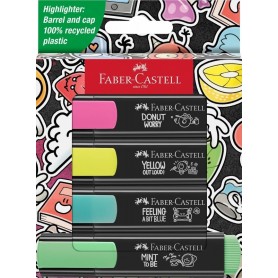 FABER-CASTELL Surligneur TEXTLINER 46 GRAFFITI, tui de 4