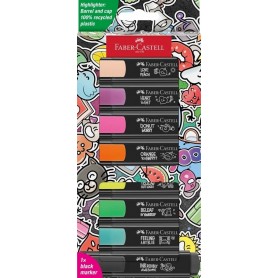 FABER-CASTELL Surligneur TEXTLINER 46 GRAFFITI, tui de 8