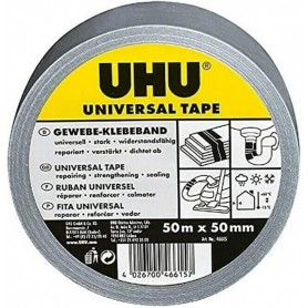 UHU Ruban adhsif toil universel, 48 mm x 50 m, gris