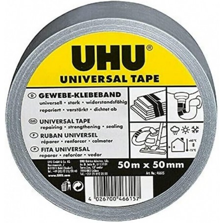 UHU Ruban adhsif toil universel, 48 mm x 50 m, gris