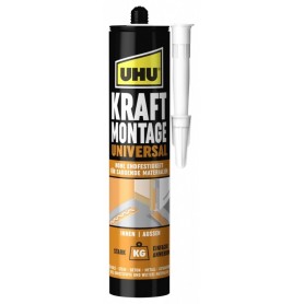 UHU Colle de montage KRAFT UNIVERSAL, cartouche 470 g, blanc