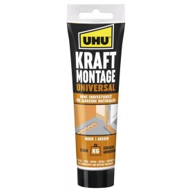 UHU Colle de montage KRAFT UNIVERSAL, tube de 200 g, blanc