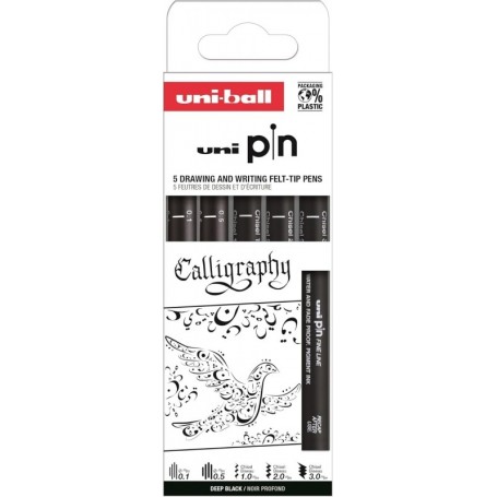 uni-ball Feutre technique PIN ASP015, set de 5