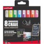 uni-ball Marqueur craie Chalk marker PWE5M/8 PF, tui de 8