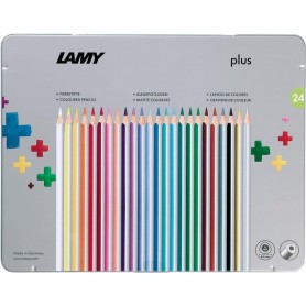 LAMY Crayon de couleur triangulaire plus, tui mtal de 24