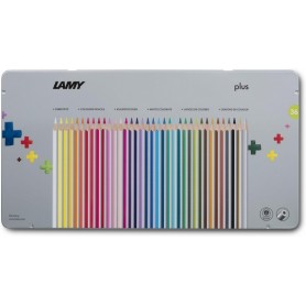 LAMY Crayon de couleur triangulaire plus, tui mtal de 36
