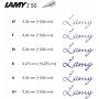 LAMY Plume de rechange Z50, B, acier