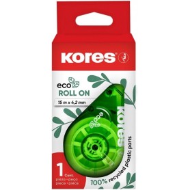 Kores Roller correcteur jetable \"RollOn ECO\", 4,2 mm x 15 m