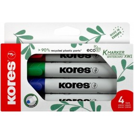 Kores Marqueur de confrence \"ECO XW1\", tui de 4