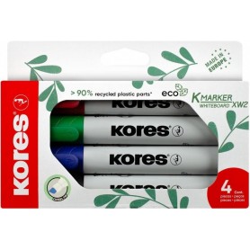 Kores Marqueur de confrence \"ECO XW2\", tui de 4