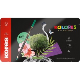 Kores Crayon de couleur \"KOLORES SELECTION\", tui de 72