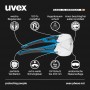 uvex Lunettes pheos nxt, teinte des verres: transparent