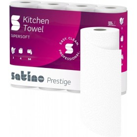 satino by wepa Essuie-tout Prestige, 3 couches, extra blanc