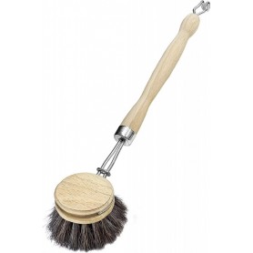Peggy Perfect Brosse vaisselle, bois naturel, rond