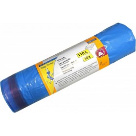 Peggy Perfect Mllscke LDPE, mit Zugband, 110 Liter, blau