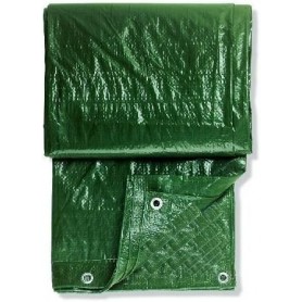 WESTEX Bche toile avec oeillets, 6 x 8 m, vert