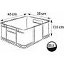 keeeper Caisse de rangement Euro-Box L \"bruno eco\"