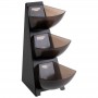 APS Distributeur portions MULTI-RACK, 3 tages, inox, noir