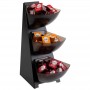 APS Distributeur portions MULTI-RACK, 3 tages, inox, noir