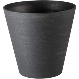 tera Pot de fleurs \"Hoop\", diamtre: 160 mm, black