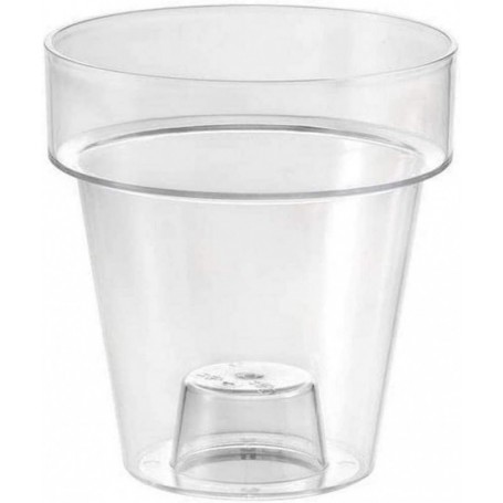 tera Pot de fleurs \"Porto 16\", transparent