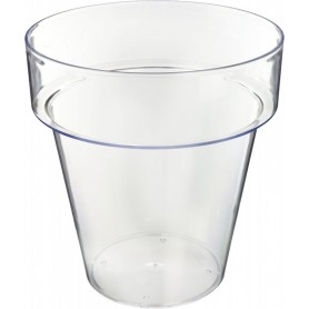 tera Pot de fleurs \"Porto 16\", transparent