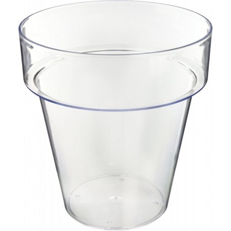 tera Pot de fleurs \"Porto 16\", transparent