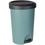 EDA Poubelle pdale Stepy, 27 litres, PP, vert eucalyptus