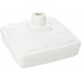 EDA Pied de parasol, plastique, carr, (L)565 mm, blanc