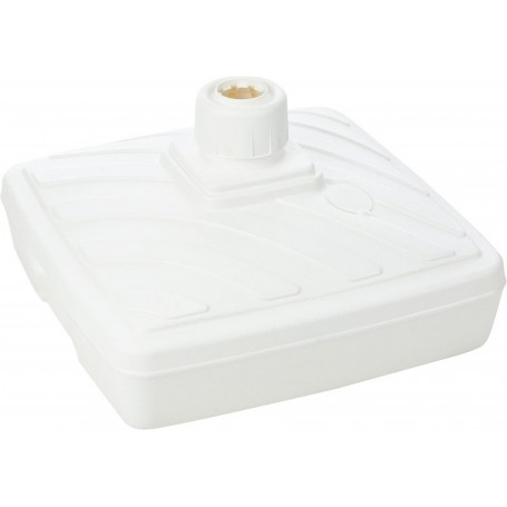 EDA Pied de parasol, plastique, carr, (L)565 mm, blanc