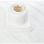 EDA Pied de parasol, plastique, carr, (L)565 mm, blanc