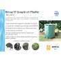 EDA Citerne RCUP\'O, diamtre: 800 mm, 500 litres, vert