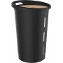 EDA Bac pour granuls de bois, 38 litres, noir